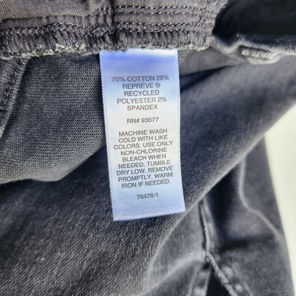 Liz Claiborne Womens Black Denim Skirt A-line Classic Midi Stretch Sz 14 - Picture 10 of 12